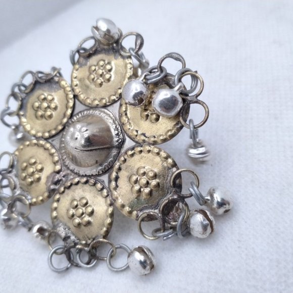 Afghan Ethnic Ring With Silver Bells, Massive Kuchi Ring, Afghan Jewelry - Picture 4 of 8